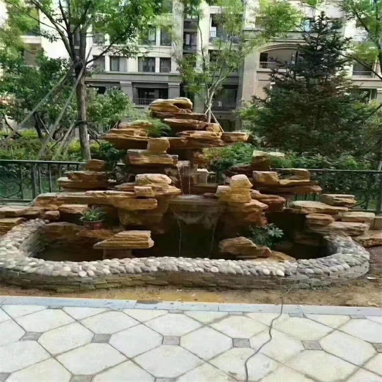 石峰庭院假山鱼池设计方案